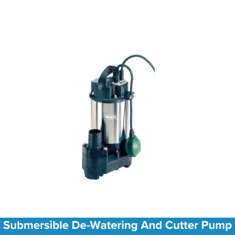 Submersible De-Watering And Cutter Pump